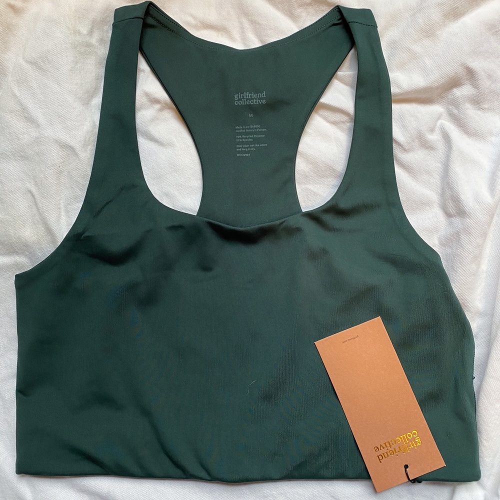 Girlfriend Collective Paloma Bra Moss in Medium